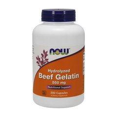 Hydrolyzed Beef Gelatin 550 mg 200 caps