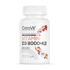 Vitamin D3 8000 + K2 60 tabs