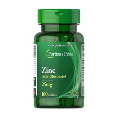 Zinc Gluconate 25 mg 100 tabs