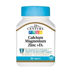 Calcium Magnesium Zinc + D3 90 tabs