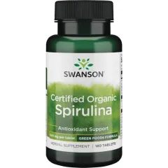 Certified Organic Spirulina 500 mg 180 tab