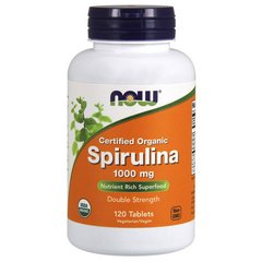 Spirulina 1000 mg certified organic 120 tabs
