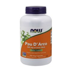 Pau D'Arco 500 mg of Innewr Bark 250 veg caps