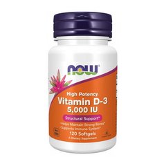 Vitamin D-3 125 mcg (5000 IU) 120 softgels