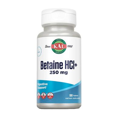 Betaine HCL+ 250 mg 100 tab