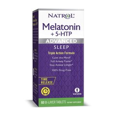 Melatonin + 5-htp 60 bi-layer tab