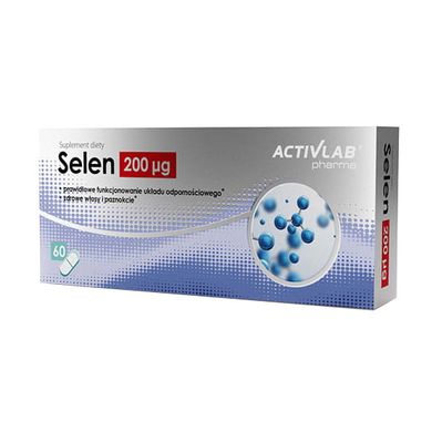 Selen 200 mcg 60 caps