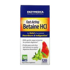 Fast-Acting Betaine HCL 120 caps