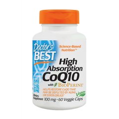 High Absorption CoQ10 100 mg with BioPerine 60 veg caps