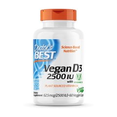 Vegan D3 2500 IU with plant sourced vitamin D3 60 veg caps