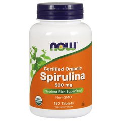 Spirulina 500 mg organic 180 tabs