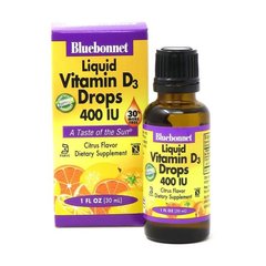 Liquid Vitamin D3 Drops 400 IU (10 mcg) 30 ml