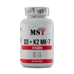 Vitamin D3 + K2 MK-7 120 softgels