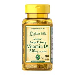 Vitamin D3 250 mcg (10,000 IU) 100 softgels