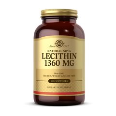 Lecithin 1360 mg natural soya 100 softgels