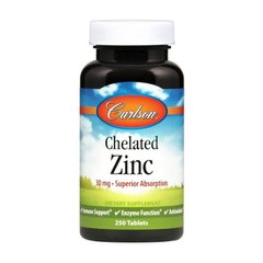 Chelated Zinc 30 mg 250 tabs