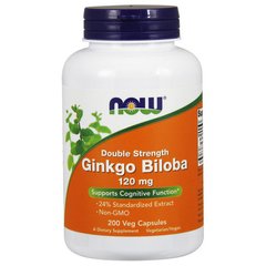 Ginkgo Biloba 120 mg Double Strength 200 veg caps