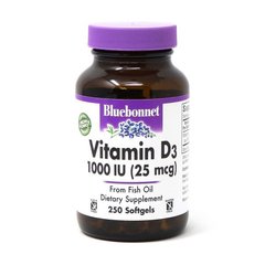 Vitamin D3 1000 IU (25 mcg) 250 softgels