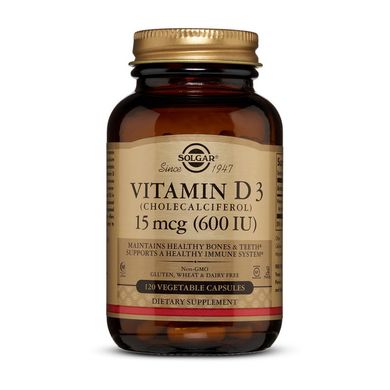 Vitamin D3 600 IU 120 veg caps