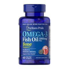 Omega-3 Fish Oil 1000 mg Plus Bone Support 60 softgels