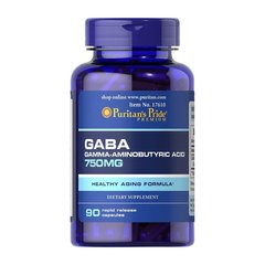GABA (Gamma Aminobutyric Acid) 750 mg 90 capsules