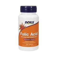 Folic Acid 800 mсg with Vitamin B-12 250 tabs