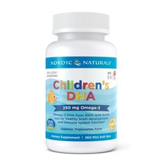Children`s DHA 250 mg omega-3 360 mini soft gels