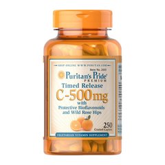 Vitamin C-500 mg with Bioflavonoids and Wild Rose Hips Time Release 100 caplets