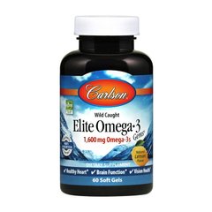 Elite Omega 3 1,600 mg wild caught 60 soft gels