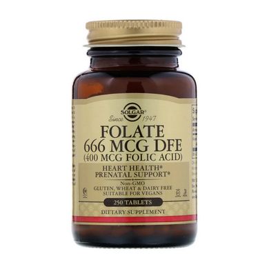 Folate 666 mcg DFE (Folic Acid 400 mcg) 250 tabs