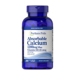 Absorbable Calcium 1200 mg Plus Vitamin D3 25 mcg 200 softgels