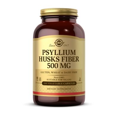 Psyllium Husk Fiber 500 mg 200 veg caps
