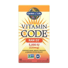 Vitamin Code Raw D3 5000 iu 125 mcg 60 veg caps