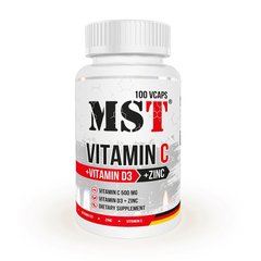 Vitamin C 500 mg + Vitamin D3 + Zinc 100 vcaps