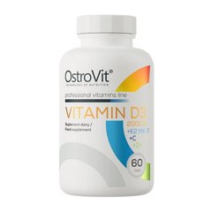 Vitamin D3 2000 IU+K2+MK-7+C+Zn 60 caps