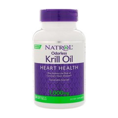 Odorless Krill Oil Heart Health 1000 mg 30 softgels