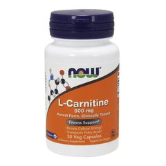 L-Carnitine 500 mg purest form 30 veg caps