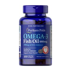 Omega-3 Fish Oil 1000 mg 100 softgels