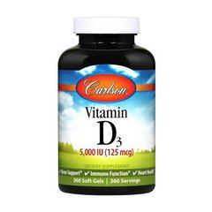 Vitamin D3 5000 IU (125 mcg) 360 soft gels