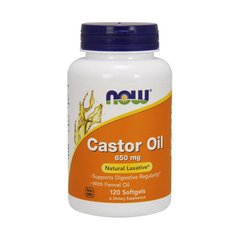 Castor Oil 650 mg 120 softgels