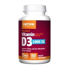 Vitamin D3 1000 IU (25 mcg) 100 softgels