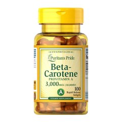 Beta-Carotene 3,000 mcg 100 softgels