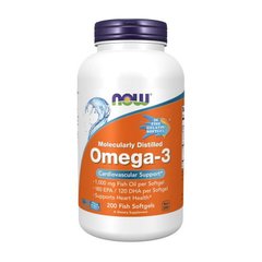 Omega-3 Molecularly Distilled 200 fish softgels