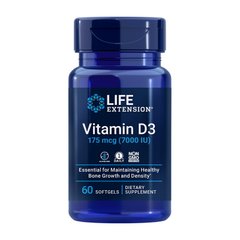 Vitamin D3 175 mcg (7,000 IU) 60 softgels