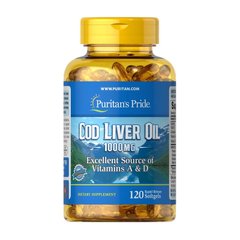 Cod Liver Oil 1000 mg Vitamins A&D 120 softgels