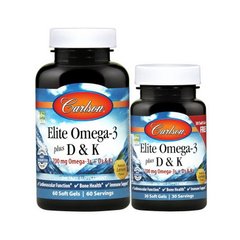 Elite Omega-3 700 mg plus D3 & K2 60 + 30 soft gels