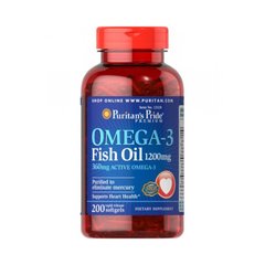 Omega-3 Fish Oil 1200 mg 200 softgels