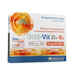 Gold-Vit D3 + K2 (2000 IU/50 µg) 30 caps