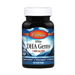 Elite DHA Gems 1000 mg 30 soft gels