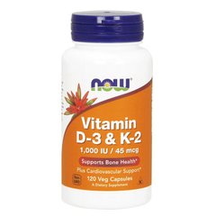 Vitamin D-3 & K-2 1000 IU/45 mcg 120 veg caps